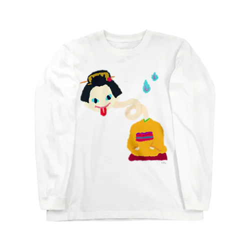 おばけTシャツ＜でっかいろくろ首＞ Long Sleeve T-Shirt