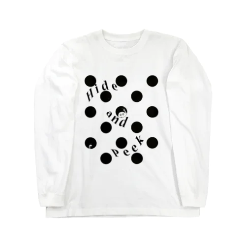 H&P in a dot（水玉柄の中） ロングスリーブTシャツ