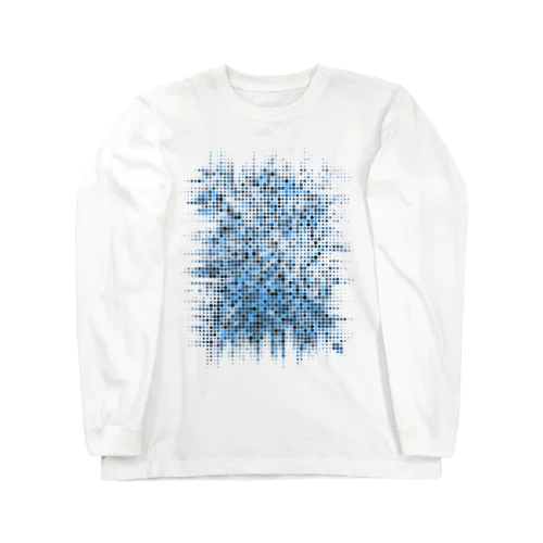 青い爆発 Long Sleeve T-Shirt