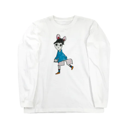 ネズミ少年 롱 슬리브 티셔츠