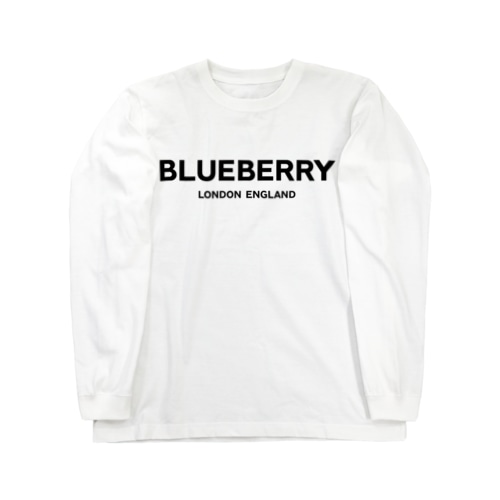 BLUEBERRY LONDON ENGLAND-ブルーベリー ロンドン イングランド- 黒ロゴ Long Sleeve T-Shirt