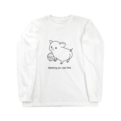 ぶたとハリネズミ Long Sleeve T-Shirt