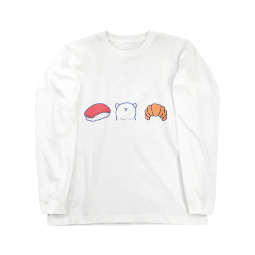 すしろくまパン ロングスリーブTシャツ