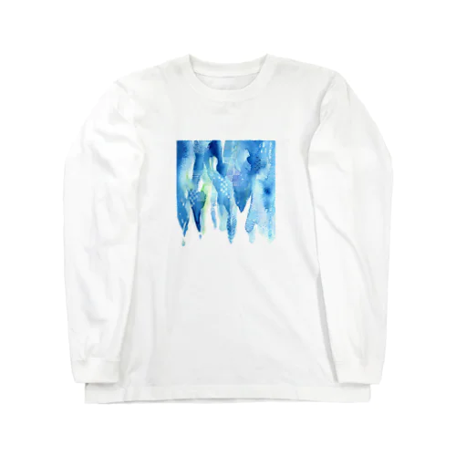 水彩 したたる Long Sleeve T-Shirt