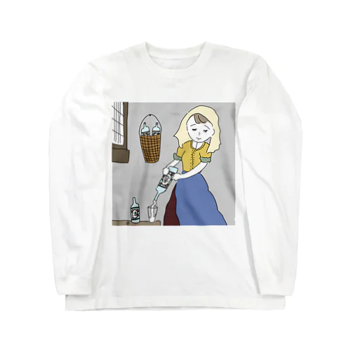 焼酎を注ぐ女 Long Sleeve T-Shirt