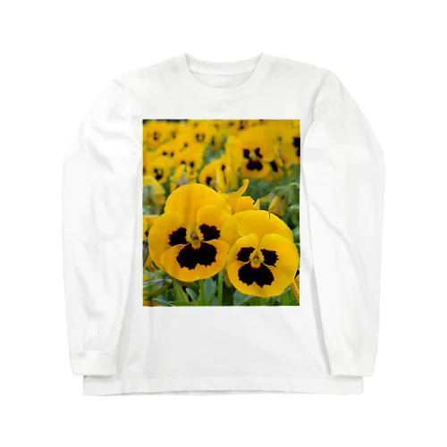 仲良し2人のサングラスおじさんパンジー Long Sleeve T-Shirt