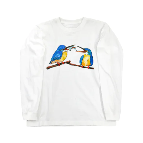 カワセミのあげるよ透過 Long Sleeve T-Shirt