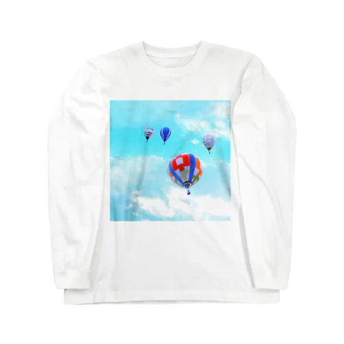 空へ　　気球に乗って Long Sleeve T-Shirt