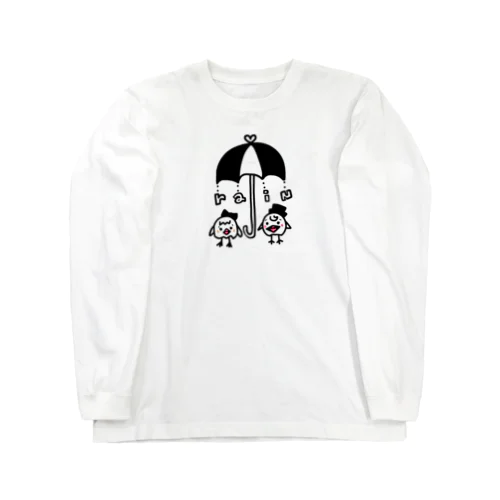 ひよひよ相合傘 Long Sleeve T-Shirt