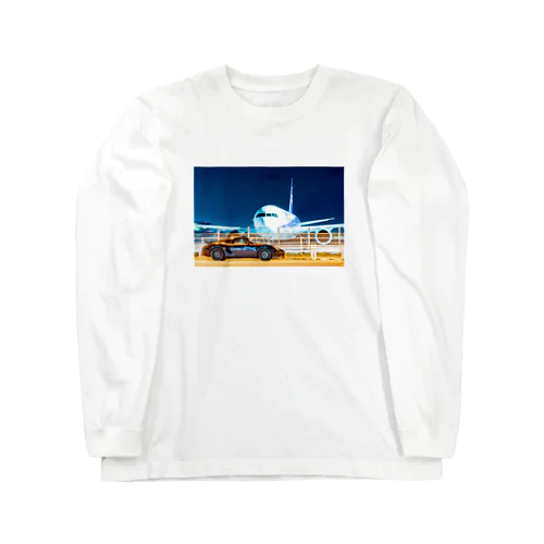 車と飛行機 Long Sleeve T-Shirt