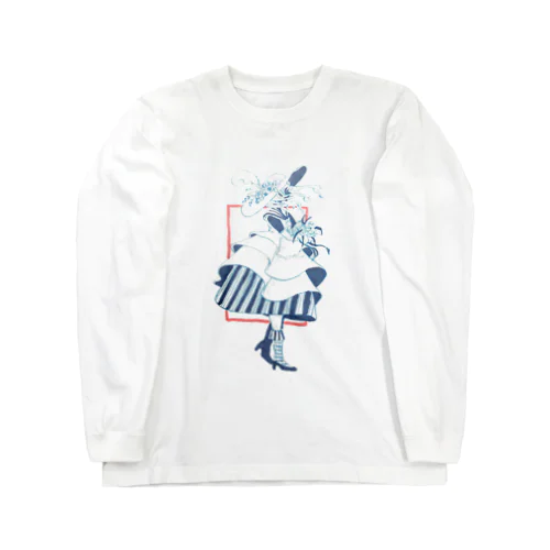 青色の女の子 Long Sleeve T-Shirt