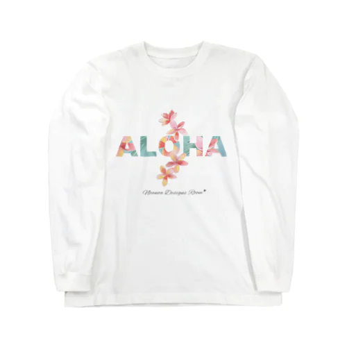 ALOHA ＊ プルメリア ロングスリーブTシャツ