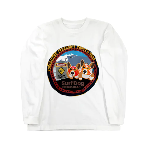 コーギーズヘッドのマスクコーギー Long Sleeve T-Shirt