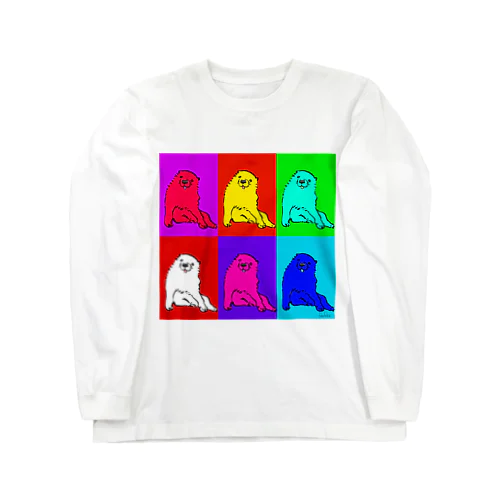 長沢芦雪の「あの犬」シリーズ Long Sleeve T-Shirt