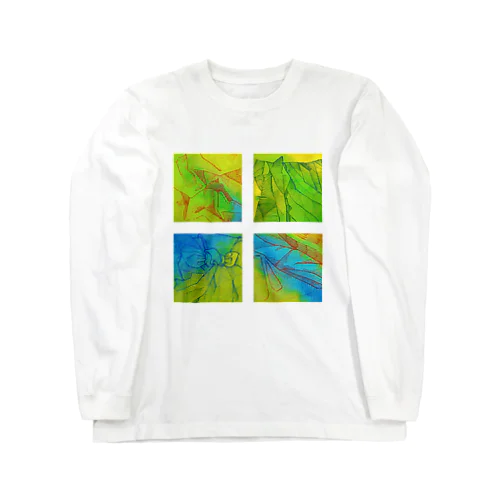 正方形ちゃん（黄緑） Long Sleeve T-Shirt