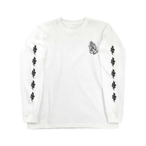 炎と祈りの手 Long Sleeve T-Shirt