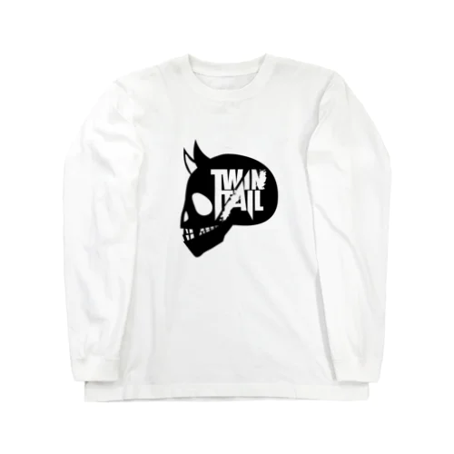 TWINTAIL-black skull Long Sleeve T-Shirt