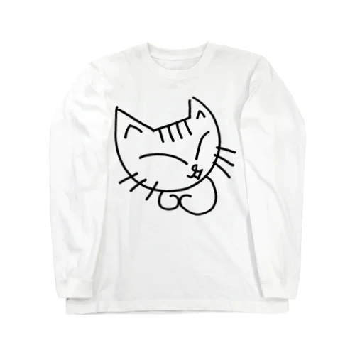 しろねこのミケコ。 Long Sleeve T-Shirt