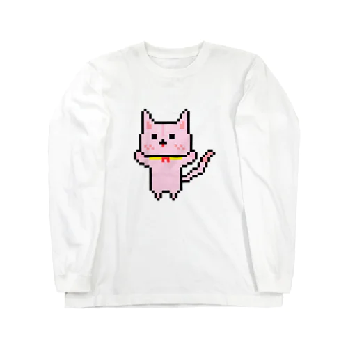 もも猫 ロングスリーブTシャツ