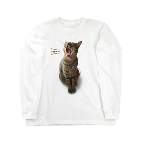 キジトラ猫の鶉（うずら） Long Sleeve T-Shirt