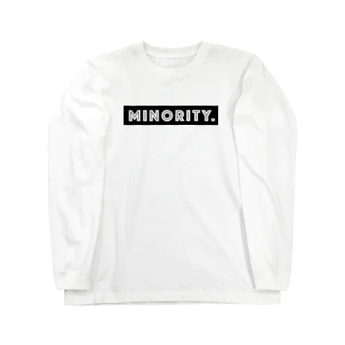 MINORITY.　- black ver. 02 - ロングスリーブTシャツ