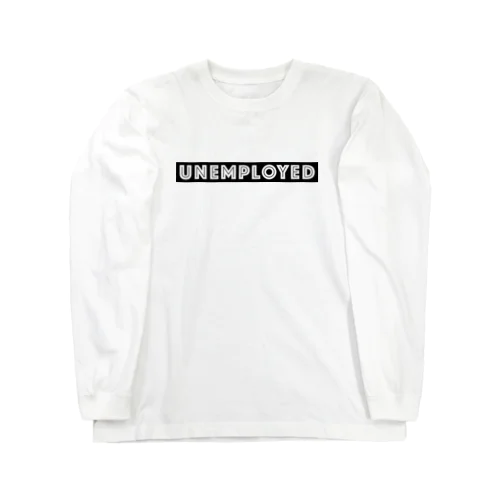 ニート UNEMPLOYED　- black ver. 02 - ロングスリーブTシャツ