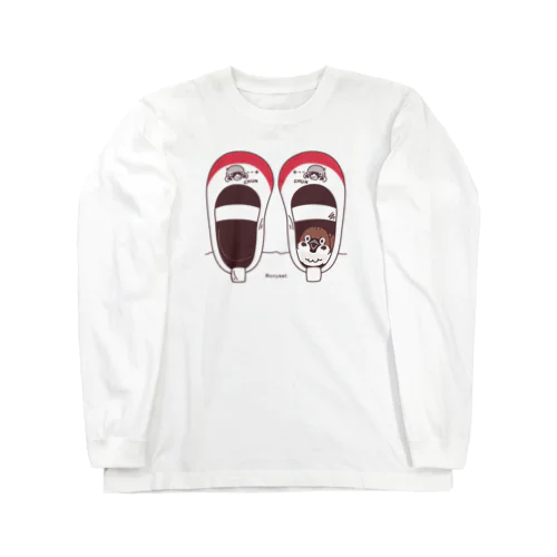 スズメがちゅん*うわばきちゅんA** Long Sleeve T-Shirt