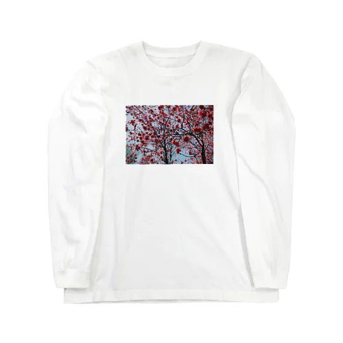 四月 梅 Long Sleeve T-Shirt