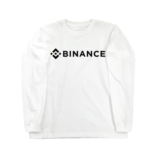 BINANCE-バイナンス- 黒ロゴ Long Sleeve T-Shirt