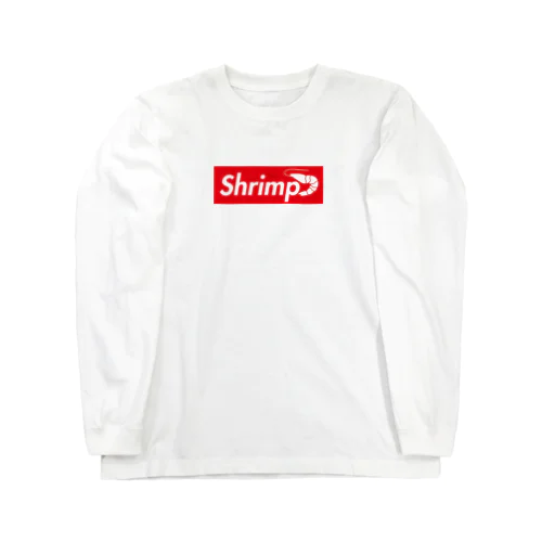 英語でエビはShrimpといいます。 Long Sleeve T-Shirt