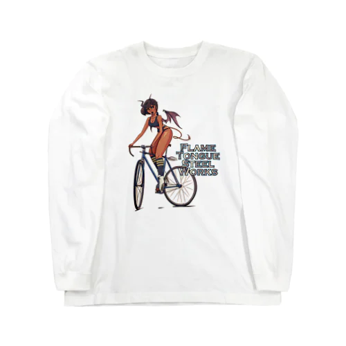 "FLAME TONGUE STEEL WORKS" Long Sleeve T-Shirt