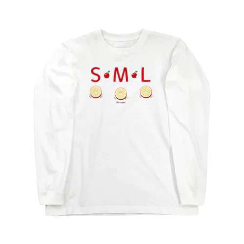 ML002 SMLTシャツのりんごすたぁ*輪切りのリンゴ Long Sleeve T-Shirt