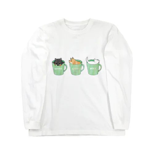 Shiba Coffee  Long Sleeve T-Shirt