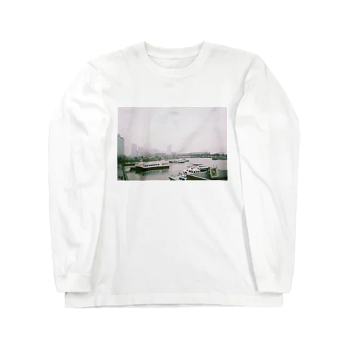 冬 残金120円 充電13% 横浜 Long Sleeve T-Shirt