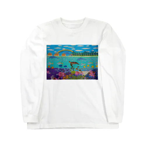 ニューカレドニアのサンゴ礁 Long Sleeve T-Shirt