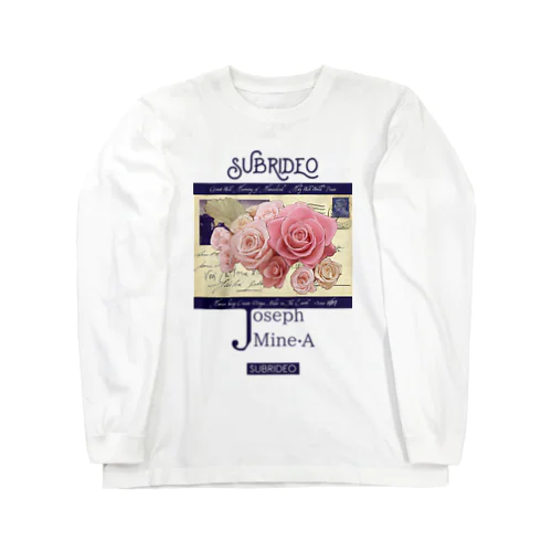 薔薇の花束 ロングスリーブTシャツ