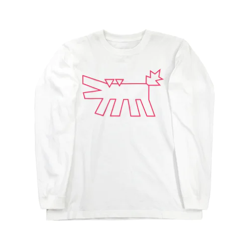 キースヘリング風 うちの犬 Long Sleeve T-Shirt