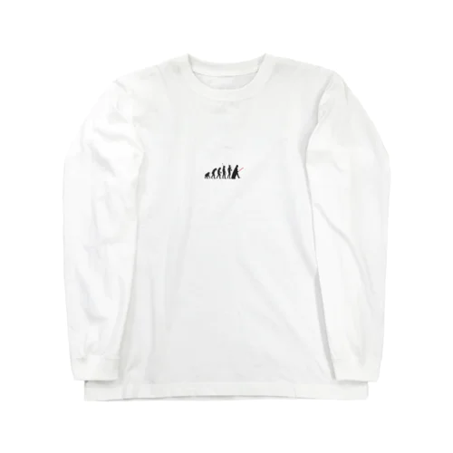 人類進化スター●ォーズ Long Sleeve T-Shirt