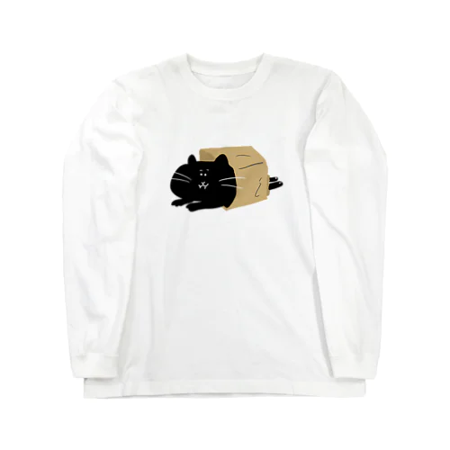 紙袋から猫 Long Sleeve T-Shirt