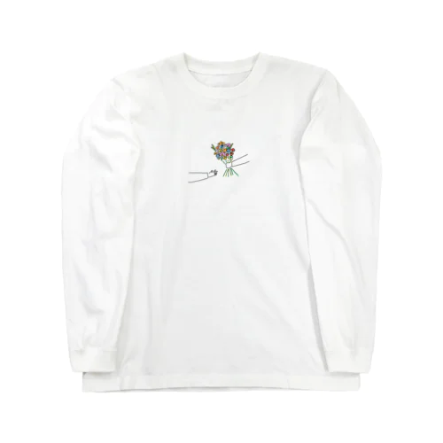 ズッキーニと花束 Long Sleeve T-Shirt