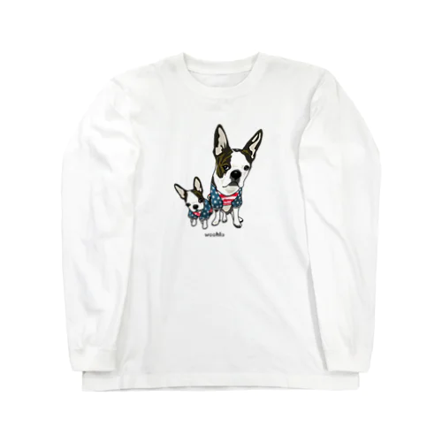 アメリカンなボストンテリア Long Sleeve T-Shirt