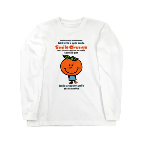 Smile Orange 1b ロングスリーブTシャツ