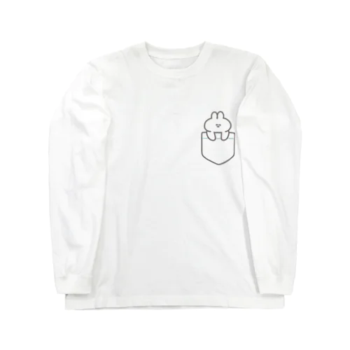 ポケットうさちゃん Long Sleeve T-Shirt