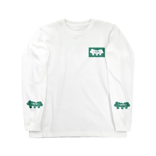 "緑翡翠緑"ターコイズグリーンロゴグッズ Long Sleeve T-Shirt