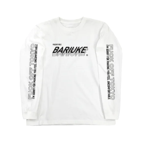 BARIUKE（バリウケ）黒文字 Long Sleeve T-Shirt