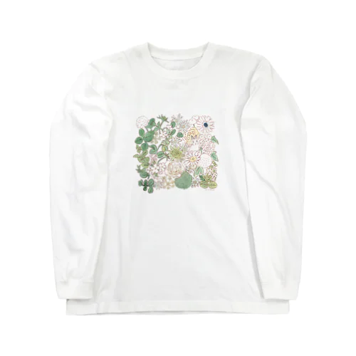 エーデルワイスと白いガーベラとうさぎさん Long Sleeve T-Shirt