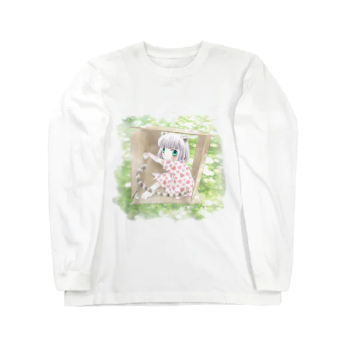 箱ねこ（芝） Long Sleeve T-Shirt