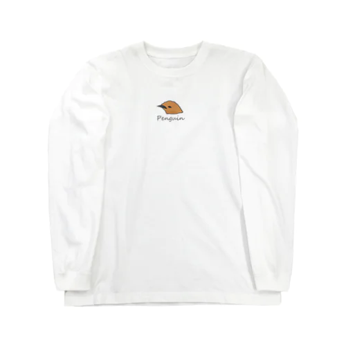 ブランドロゴ風ペンギン＠キングヒナ Long Sleeve T-Shirt