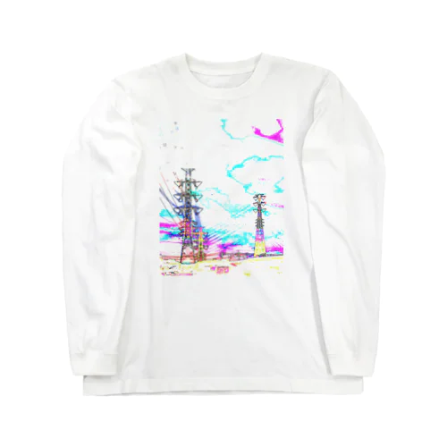 EB-TS001-W "Psychedelic White" ロングスリーブTシャツ