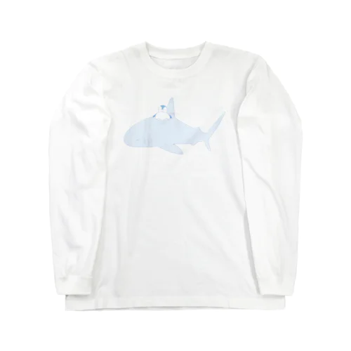 おやすみサメさんとぺんぎん(ツートン) Long Sleeve T-Shirt